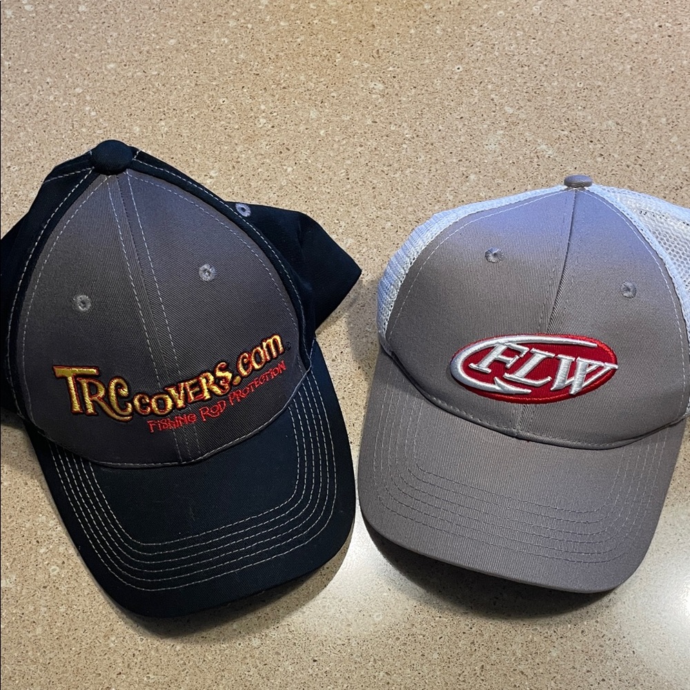 TRCovers.com Embroidered Two-Tone Fishing Cap - Gray/Black